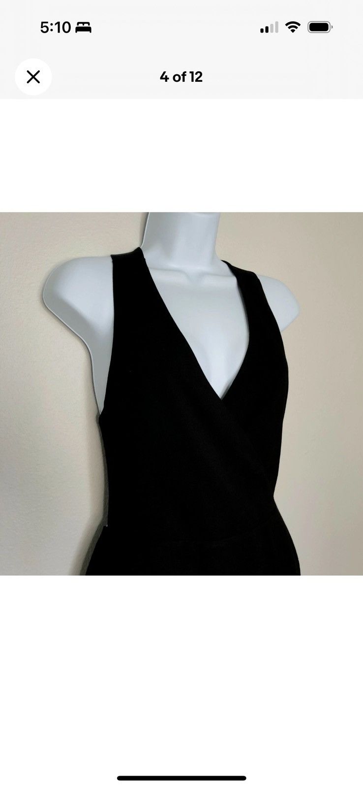 L'AGENCE L’Agence Clara Criss Cross Back Jumpsuit Size 6 MSRP $595 Size 28" / US 6 / IT 42 - 3 Thumbnail