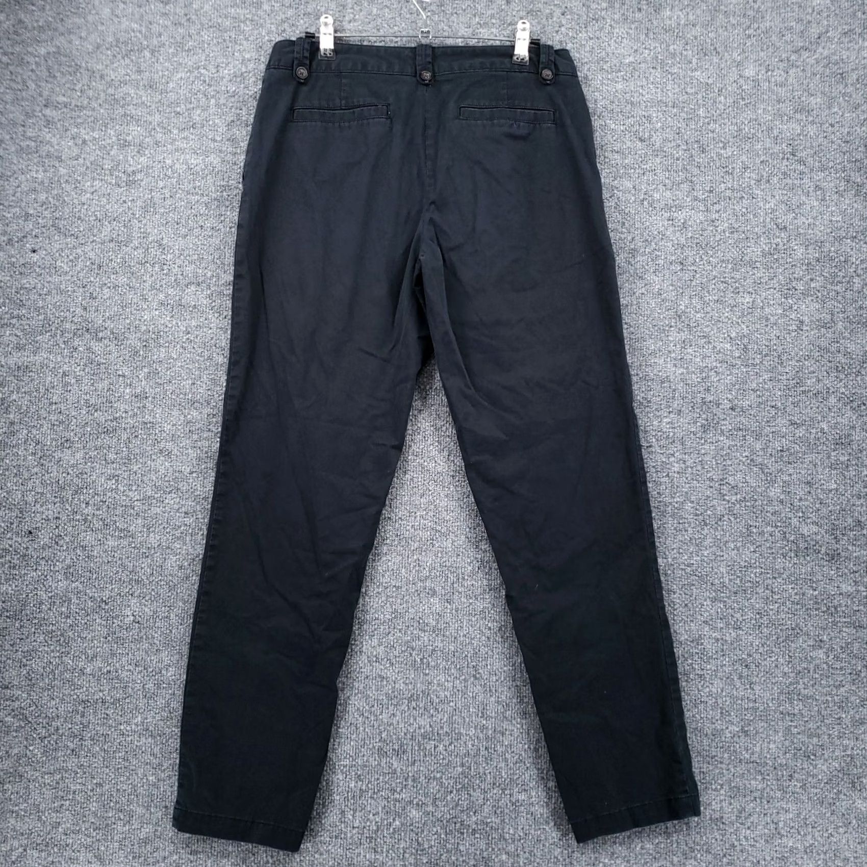 Banana Republic Banana Republic Pants Womens 4 Black Chino Mid Rise Tapered Flat Front Pants Womens 4 Black Banana Republic Chino Straight Leg Casual Formal Business Size 27" / US 4 / IT 40 - 2 Thumbnail