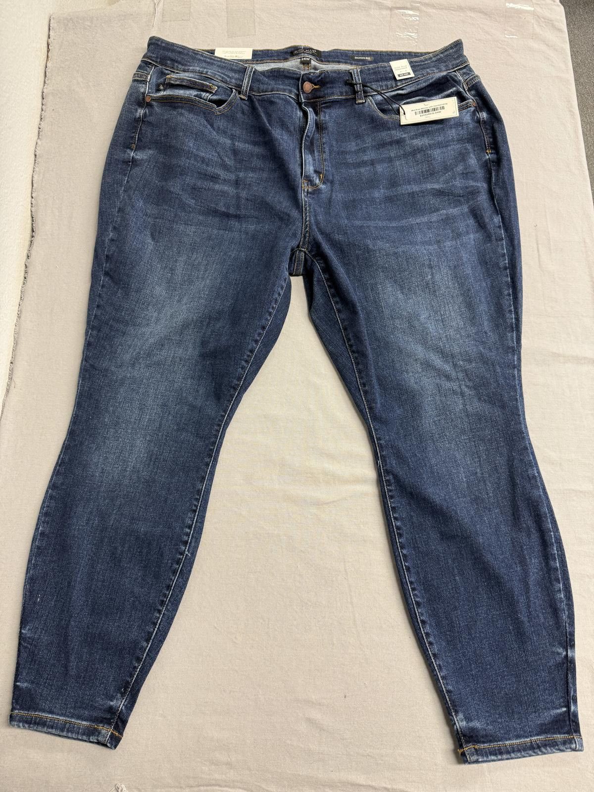 Other Judy Blue Jean Mid-Rise Skinny with Handsanding NWT Size 24W Size 42" / US 20 - 1 Thumbnail
