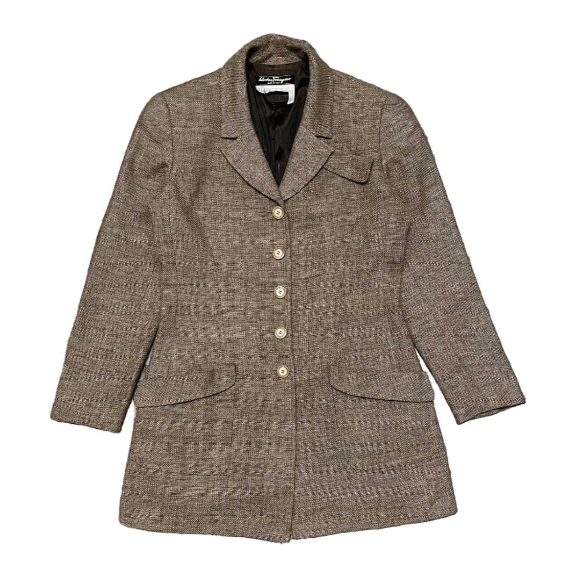 image of Italian Designers x Salvatore Ferragamo Vintage Salvatore Ferragamo Blazer Coat Jacket, Women's (Si