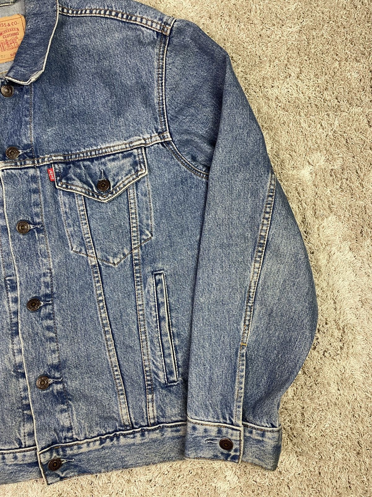 Levi's × Vintage Vintage 90s Levis Denim Button Up Jacket Size US L / EU 52-54 / 3 - 3 Thumbnail
