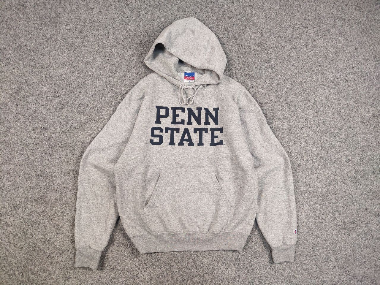 Champion Vintage 90's Champion Penn State Logo Gray Blank Hoodie Size US M / EU 48-50 / 2 - 12 Thumbnail