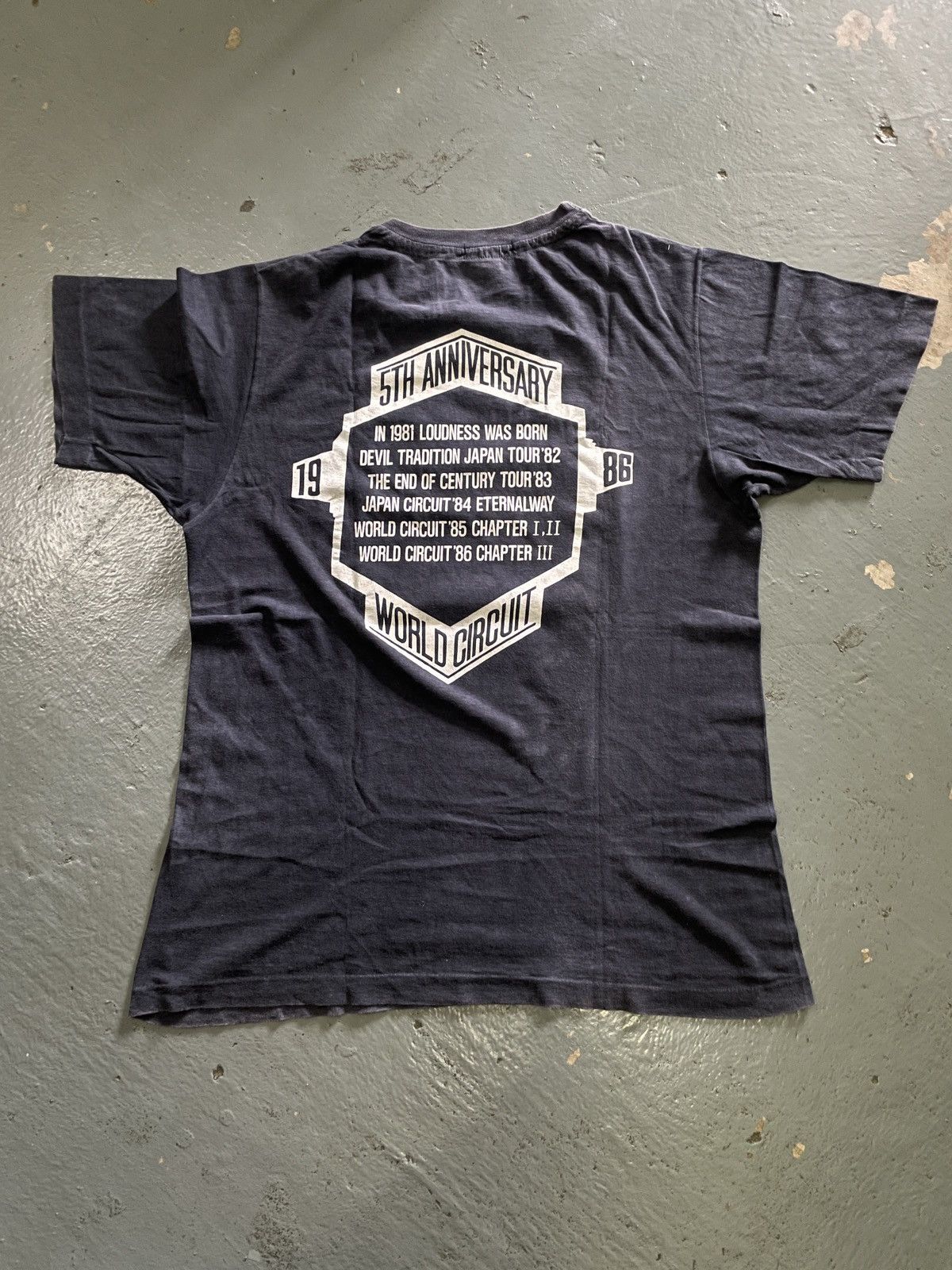 Vintage 80s Loudness “5th ANNIVERSARY” Band Tees