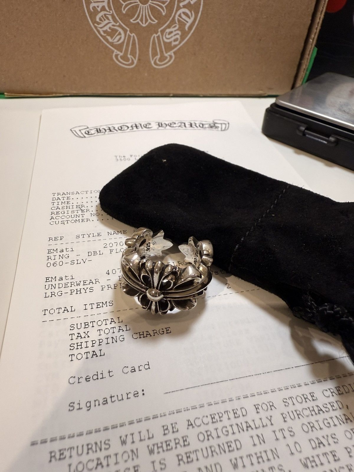 Chrome Hearts Chrome hearts double floral sz 6 Size ONE SIZE - 1 Thumbnail