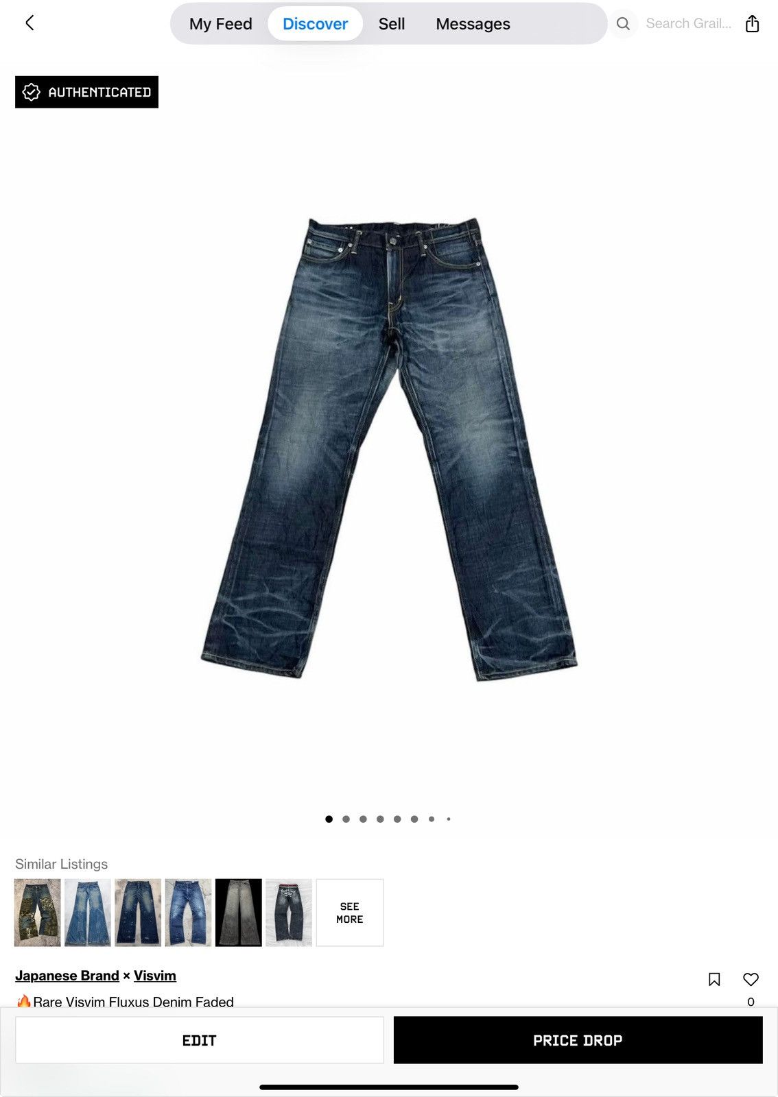 Japanese Brand × Visvim 🔥Rare Visvim Fluxus Denim Faded Size US 32 / EU 48 - 21 Thumbnail