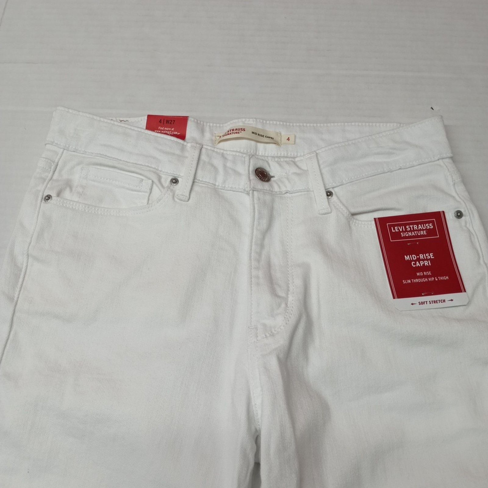 Levi's Levi's Signature Mid-Rise Capris Women's Size 4 Waist 27" Size 27" / US 4 / IT 40 - 3 Thumbnail