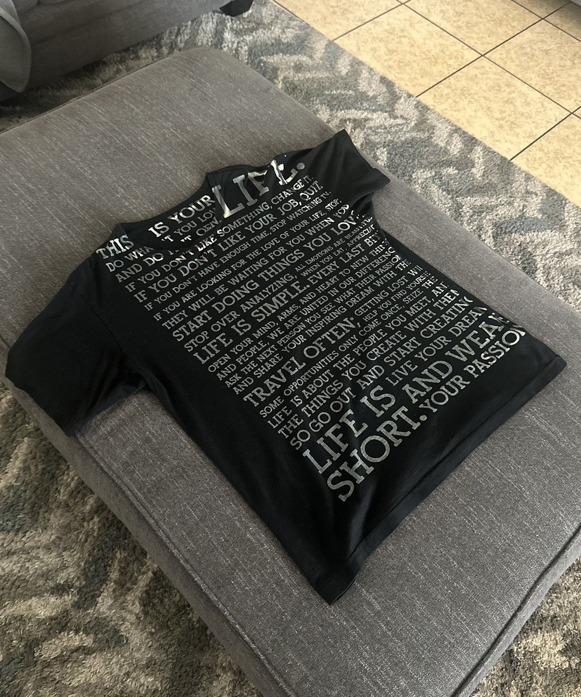 Yohji Yamamoto SS11 “Life” tee Size US M / EU 48-50 / 2 - 1 Thumbnail