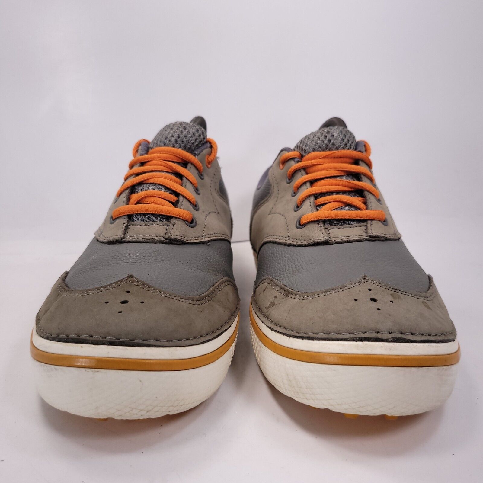 Crocs Crocs Athletic Leather Golf Shoe Mens Size 8 Gray Orange Size US 7 / EU 40 - 2 Thumbnail