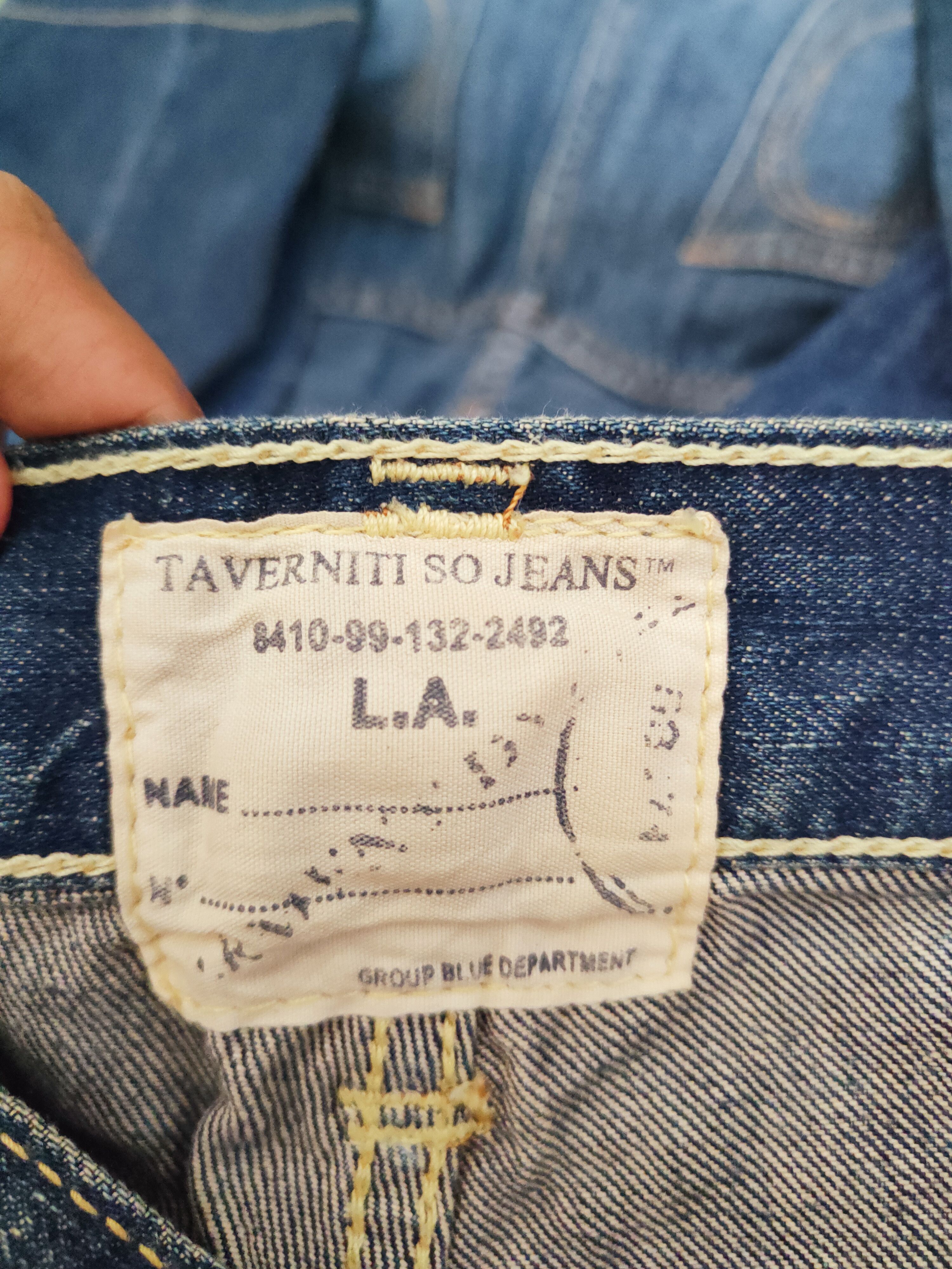 Taverniti Taverniti Dark Blue Distressed Ripped Jeans #W387 Size 28" / US 6 / IT 42 - 16 Thumbnail