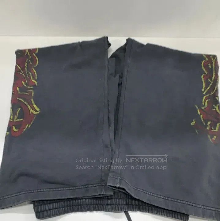 Balenciaga Balenciaga Black Printed Wide-Leg Casual Pants. Size US 26 / EU 42 - 6 Thumbnail