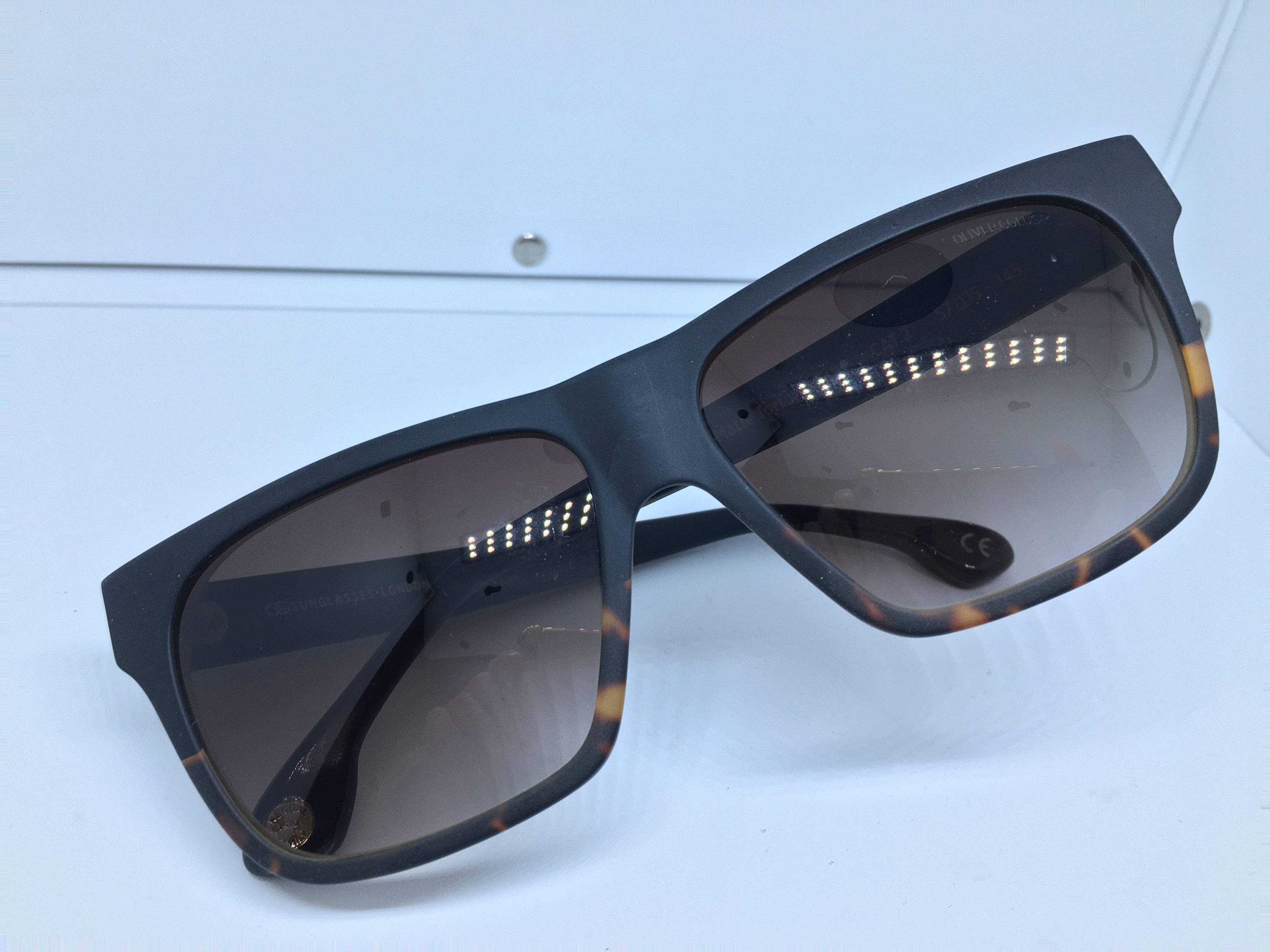 Other Oliver Gold Smith Matte Tortoise Split Sunglasses Frame Size ONE SIZE - 7 Thumbnail