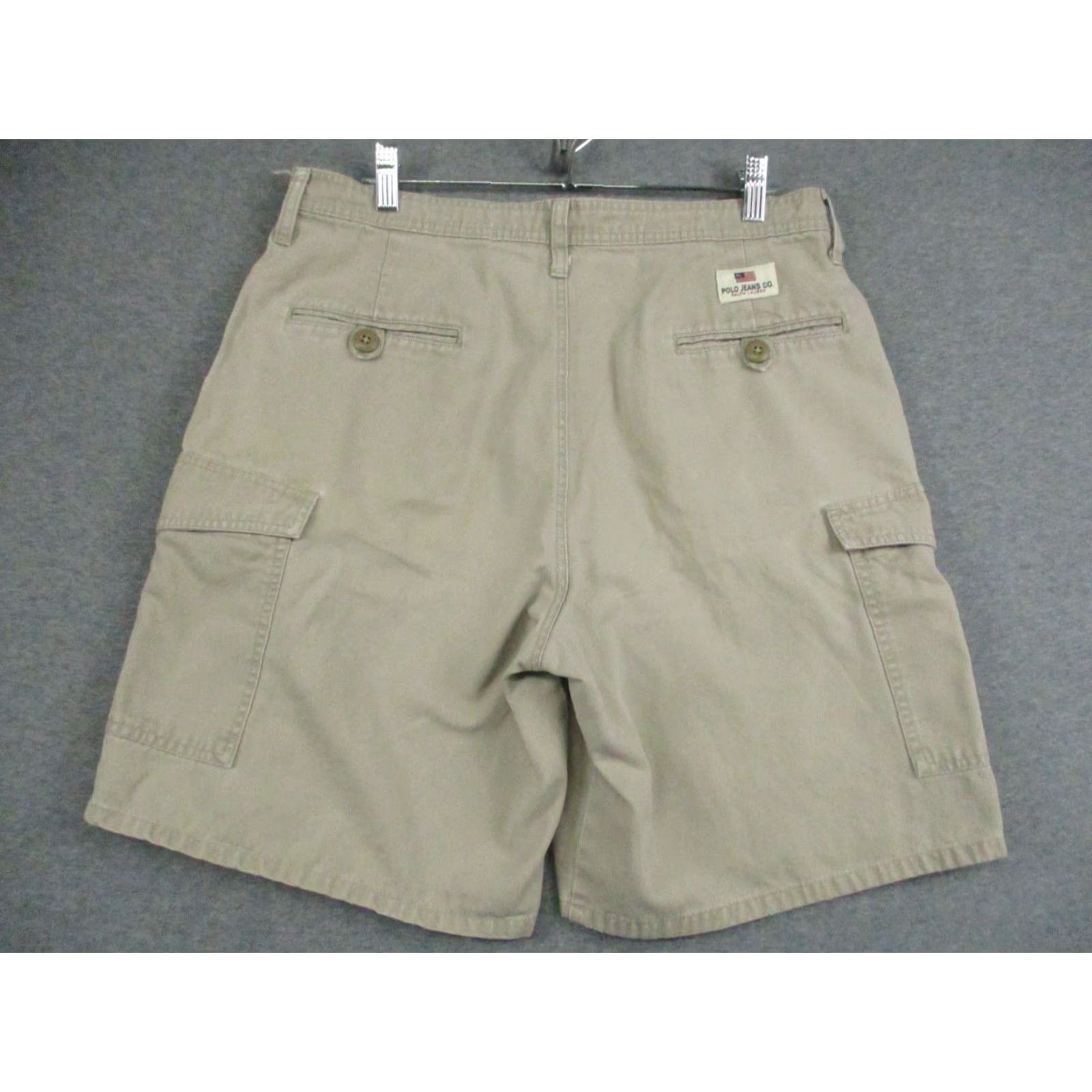 Polo Ralph Lauren VINTAGE Polo Ralph Lauren Cargo Shorts 34 Men Khaki Cotton Flat Front Outdoor 90s Mens Beige Classic Cargo Pocket Shorts Size US S / EU 44-46 / 1 - 7 Thumbnail