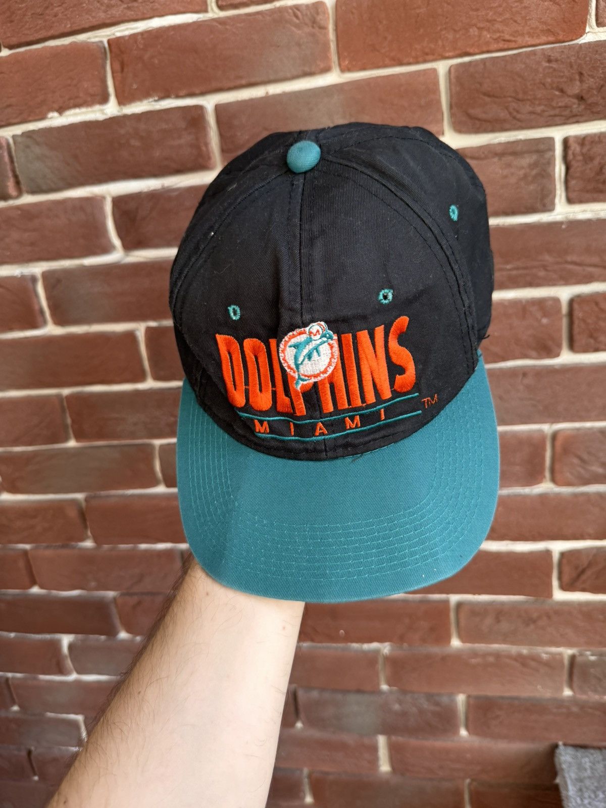Drew Pearson Vintage Hat Miami Dolphins NFL Snapback Made In Korea 90s Size ONE SIZE - 4 Thumbnail