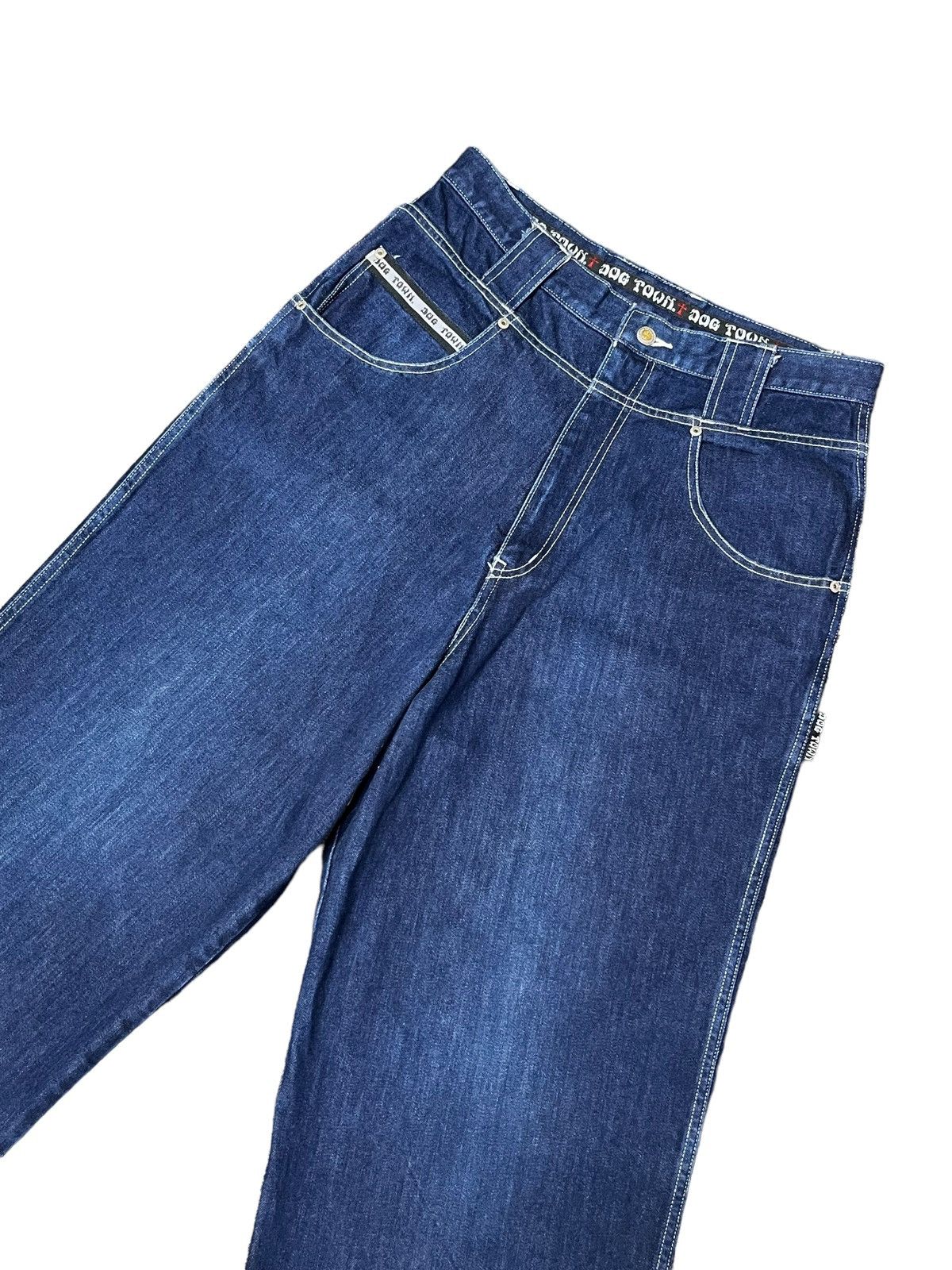 Dogtown RARE!! 90's Baggy DOGTOWN Hip Hop Skate Denim Pants Size US 31 - 8 Thumbnail