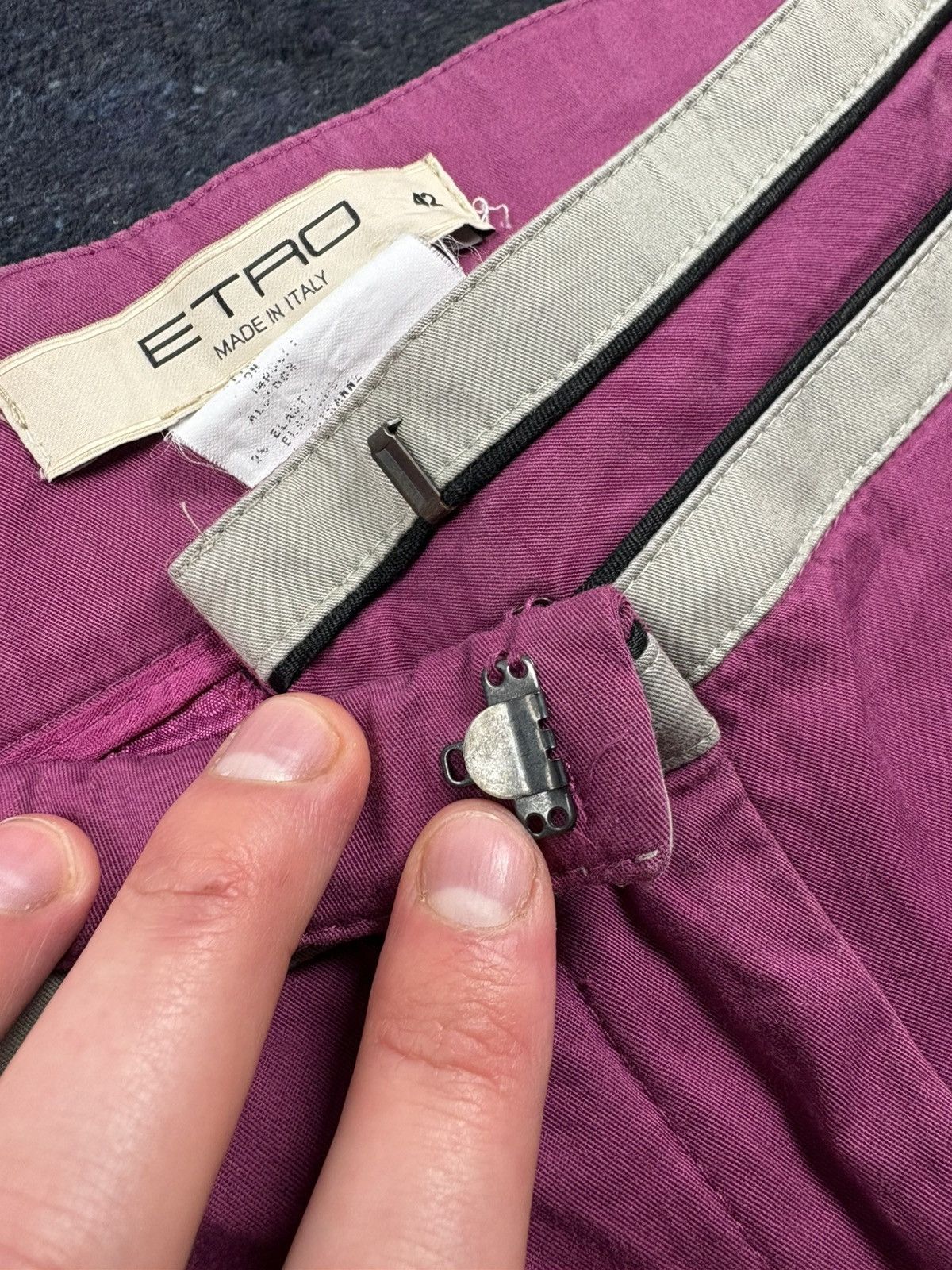 Etro ETRO Vintage Striped Casual Luxury Pants Streetwear Hype Size 28" / US 6 / IT 42 - 6 Thumbnail