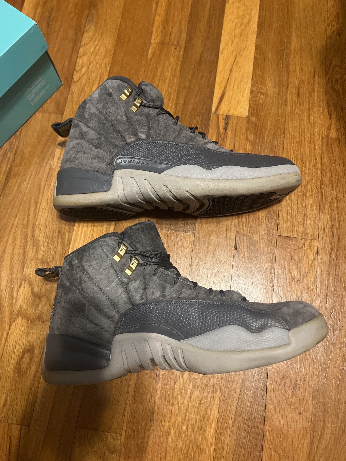 Jordan Brand Jordan 12 Retro Dark Grey Size US 12 / EU 45 - 2 Thumbnail