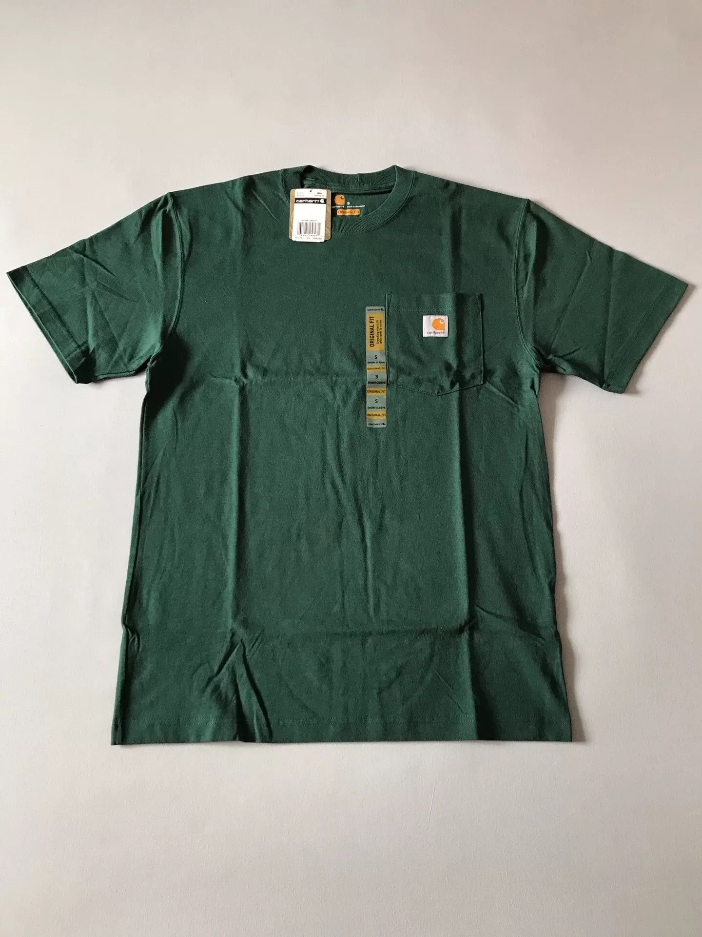 Carhartt Carhartt K87 Hunter Green Short Sleeve T-shirt Size US S / EU 44-46 / 1 - 1 Thumbnail