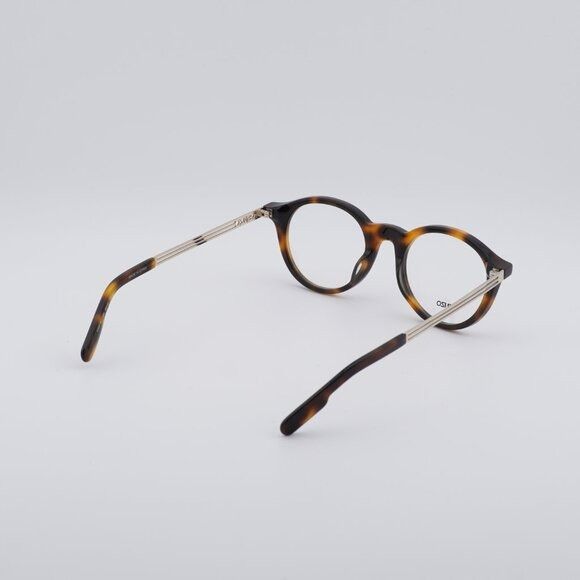 Kenzo Kenzo KZ50015U 052 Eyeglasses Havana/Gold 48mm Round Frame Size ONE SIZE - 4 Thumbnail