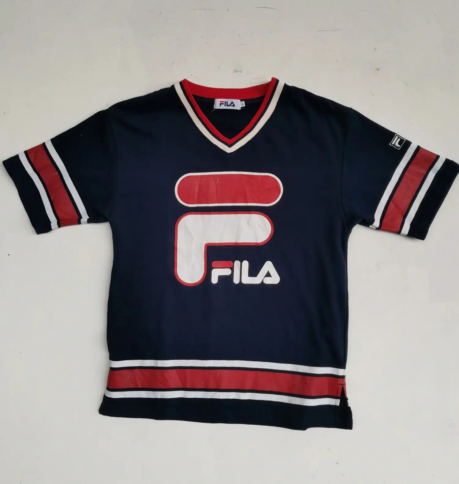 Fila Rare!!! Fila Big Logo T-shirt Size US S / EU 44-46 / 1 - 1 Thumbnail