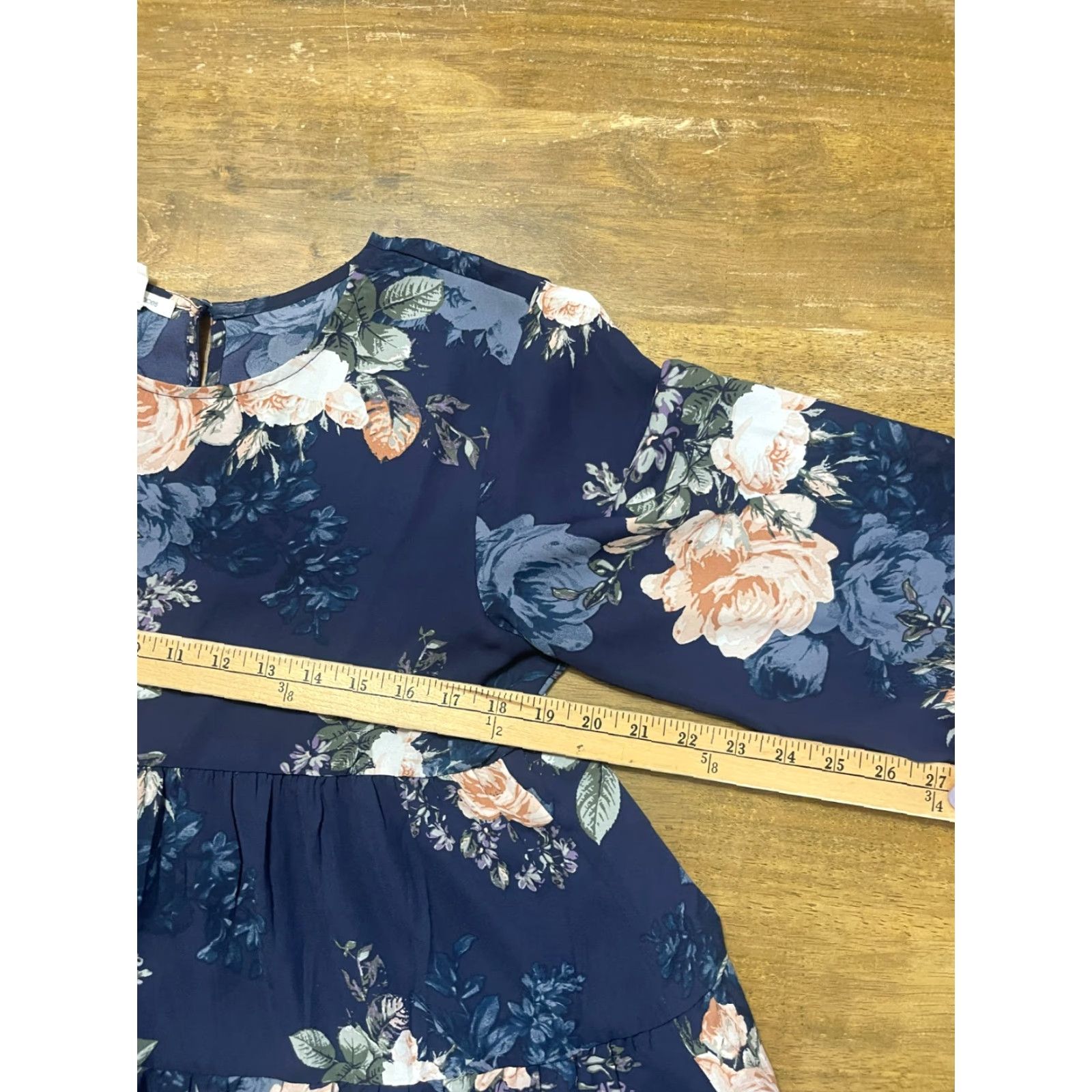 Vintage Maurices Blouse Women's Large Purple Floral Long Sleeve Pullover Casual Regular Size L / US 10 / IT 46 - 6 Thumbnail