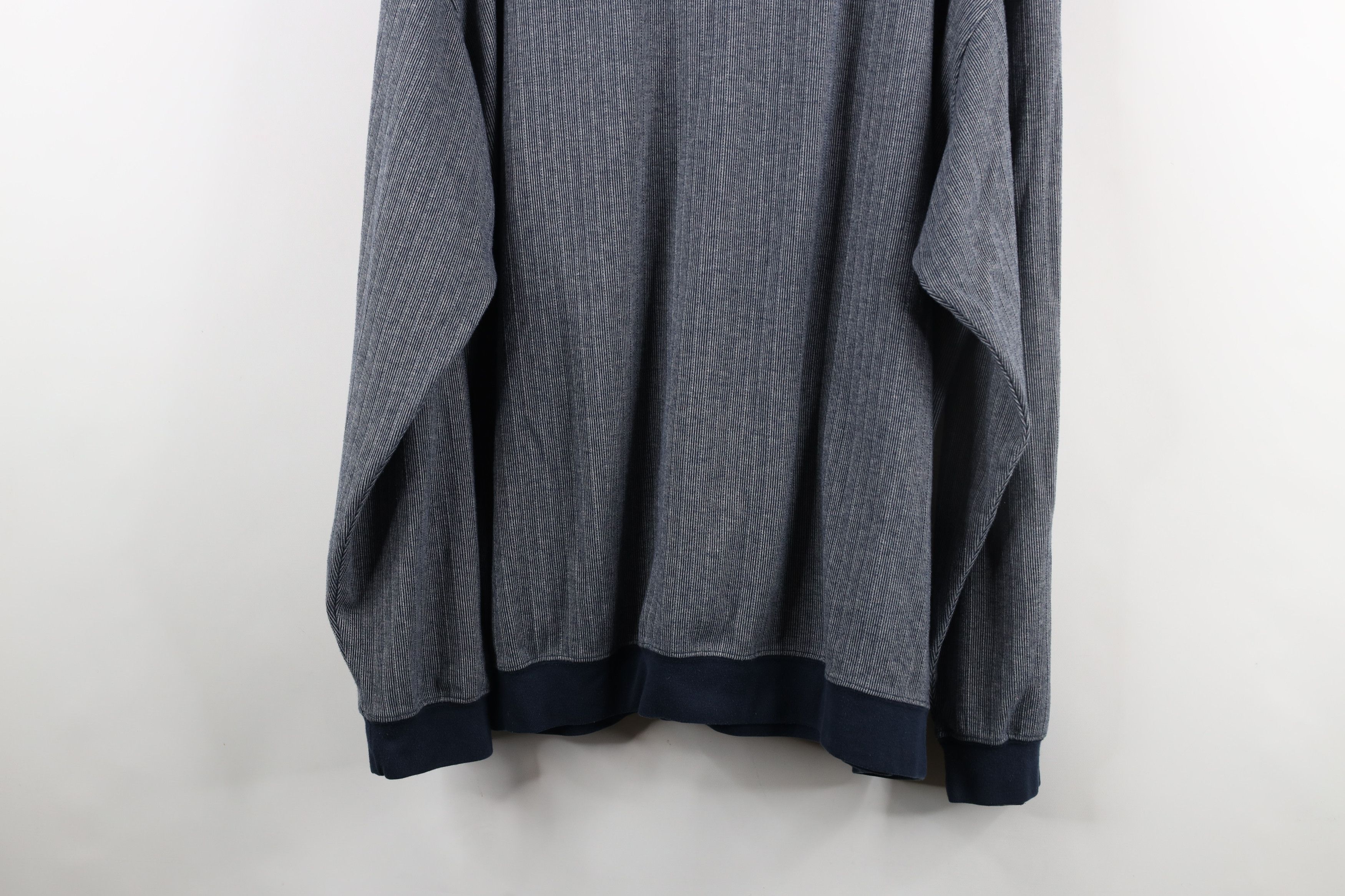 Vintage Vintage 90s Streetwear Striped Collared Long Sleeve Polo Size US XXL / EU 58 / 5 - 11 Thumbnail