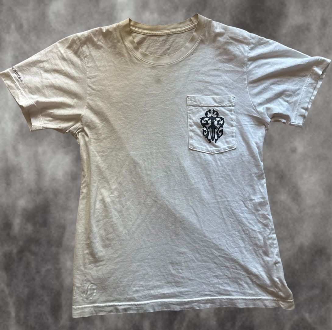 Vintage Chrome Dagger Pocket Tee
