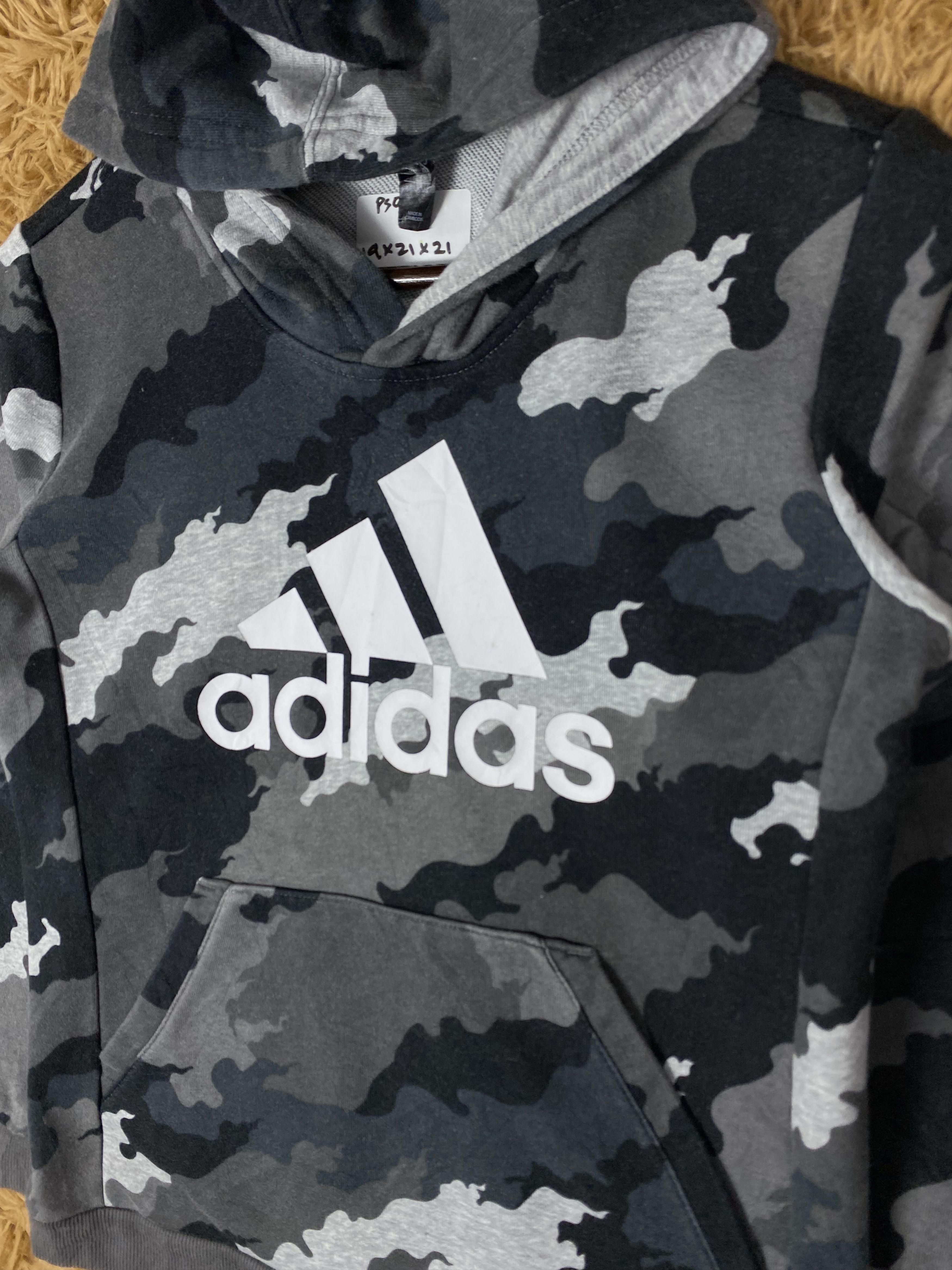 Adidas Vintage Adidas Camouflage Big Logo Pullover Hoodies PS0355 Size US XS / EU 42 / 0 - 3 Thumbnail