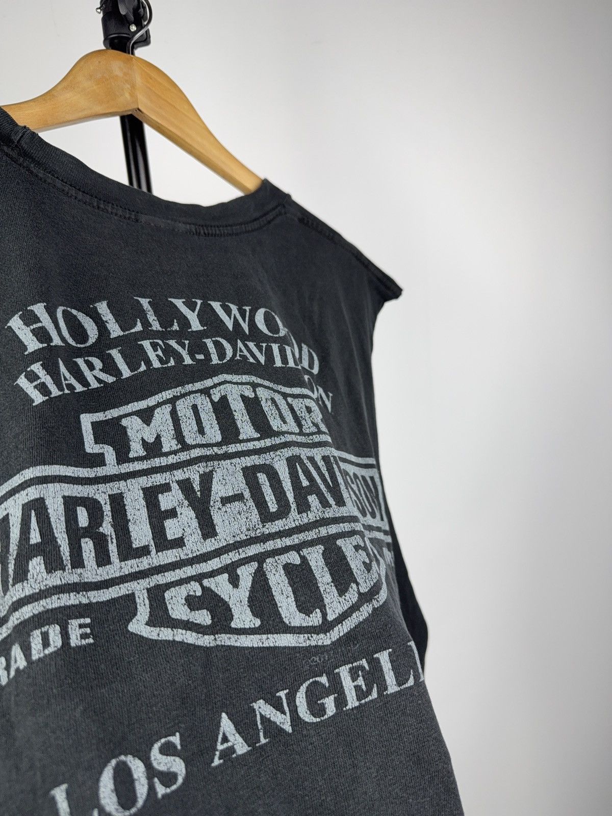 Harley Davidson 00s Harley-Davidson Skull Cutoff Tank Los Angeles VTG Tee Size US L / EU 52-54 / 3 - 12 Thumbnail