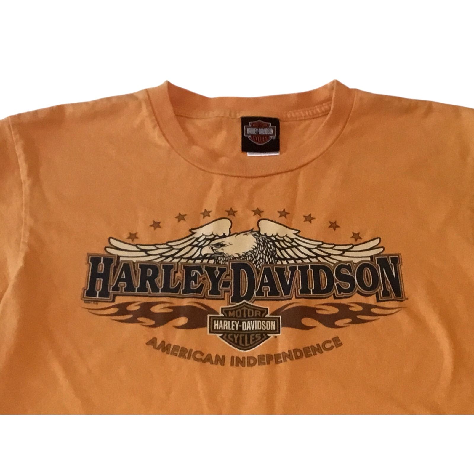 Harley Davidson Harley Davidson T-Shirt Large Gold SouthEast Bedford Hts OH Size US L / EU 52-54 / 3 - 3 Thumbnail