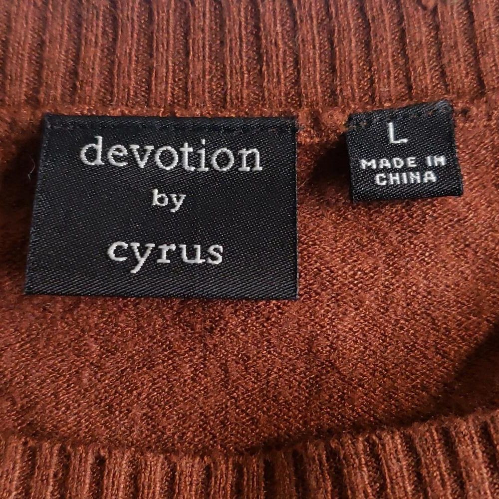 Designer CT727 Devotion by Cyrus Ladies Long Sleeve Brown Sweater L Size L / US 10 / IT 46 - 5 Thumbnail
