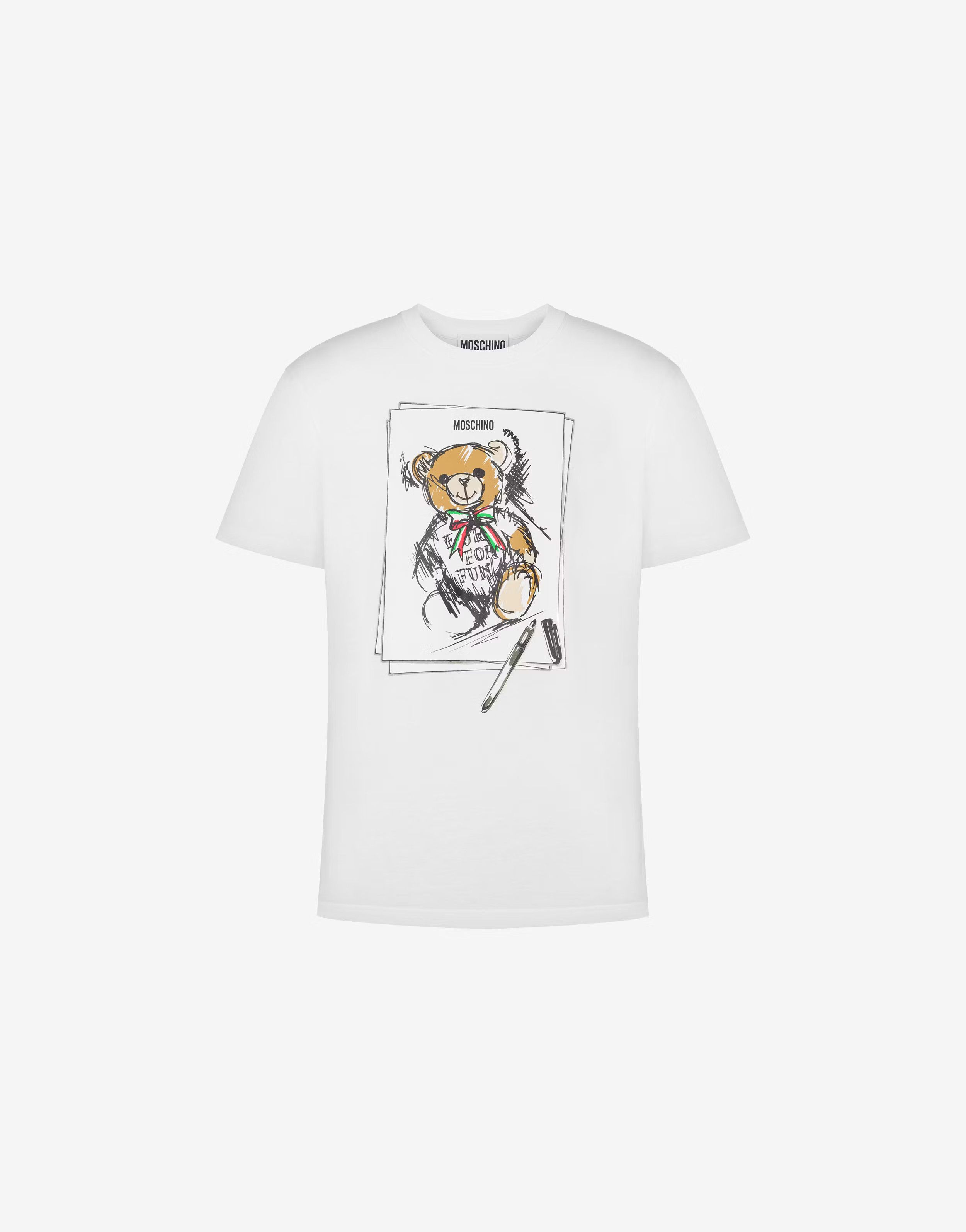 o1s22i1n0824 Crew Neck Short Sleeve T-Shirt in White