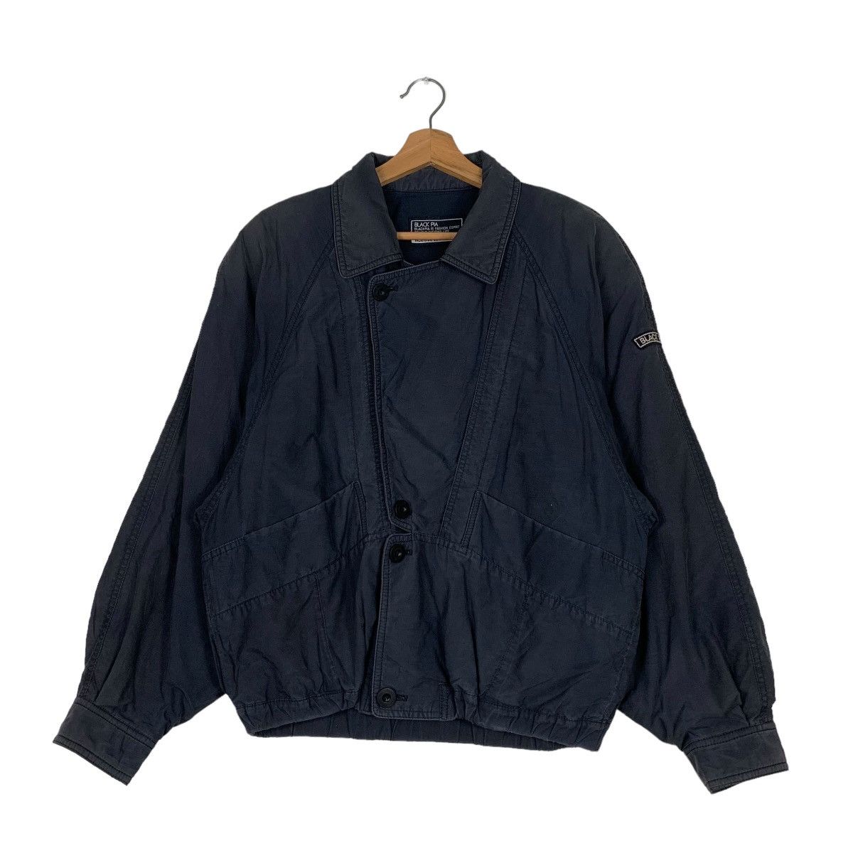 Japanese Brand BLACK PIA Riot Asymmetrical Jacket #0847-C38 Size US M / EU 48-50 / 2 - 1 Thumbnail
