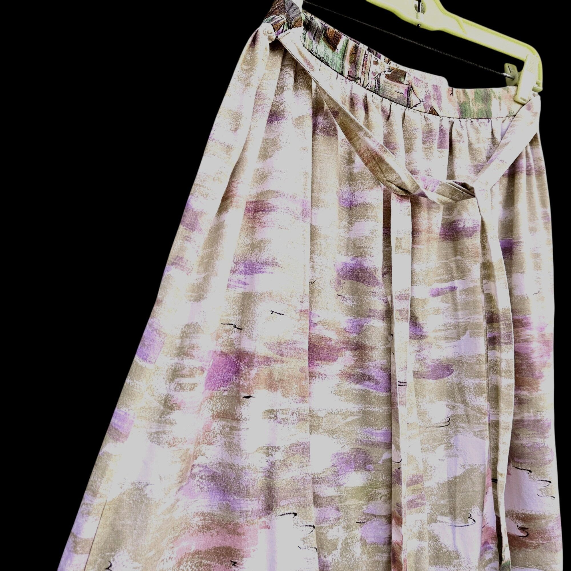 Other Lanz Originals 1980s Scenic Maxi Skirt Seine River 26"W Past Size 26" / US 2 / IT 38 - 5 Thumbnail