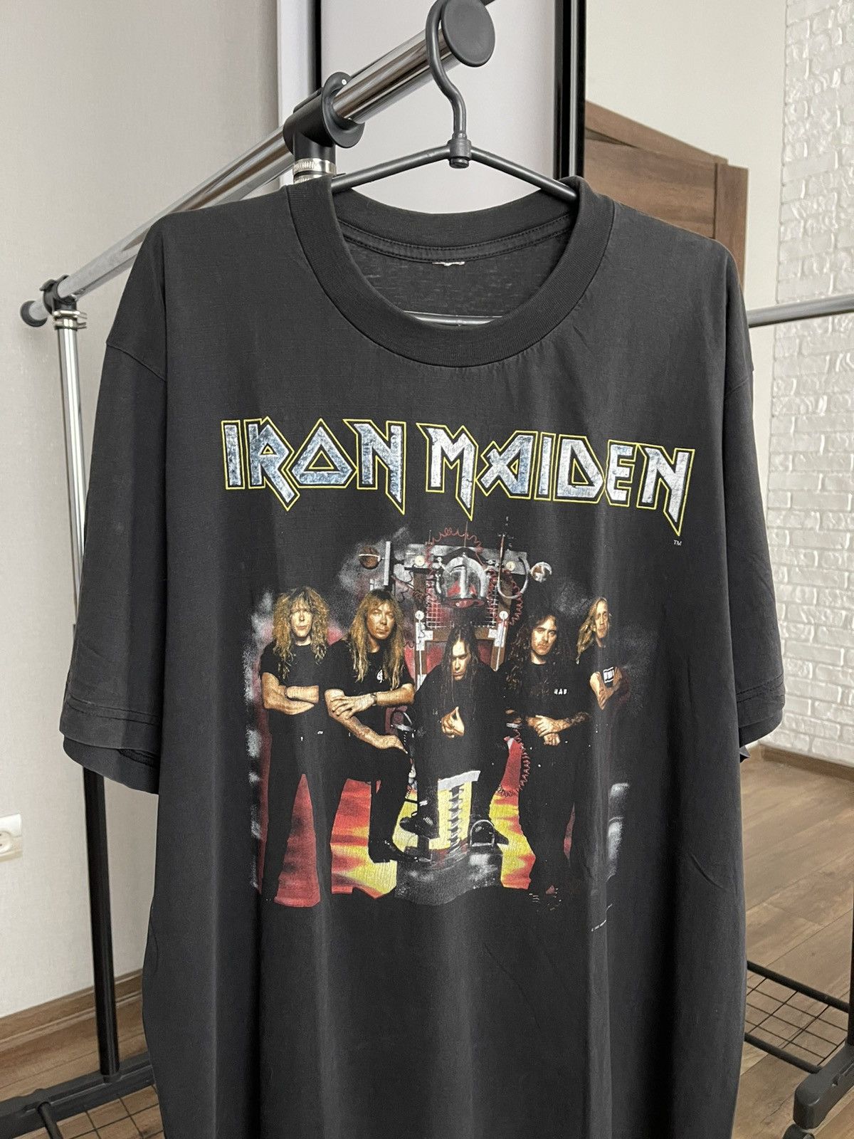 Band Tees 1995 Iron Maiden The X Factor Vintage Rock Band T-Shirt Tee Size US XL / EU 56 / 4 - 4 Thumbnail