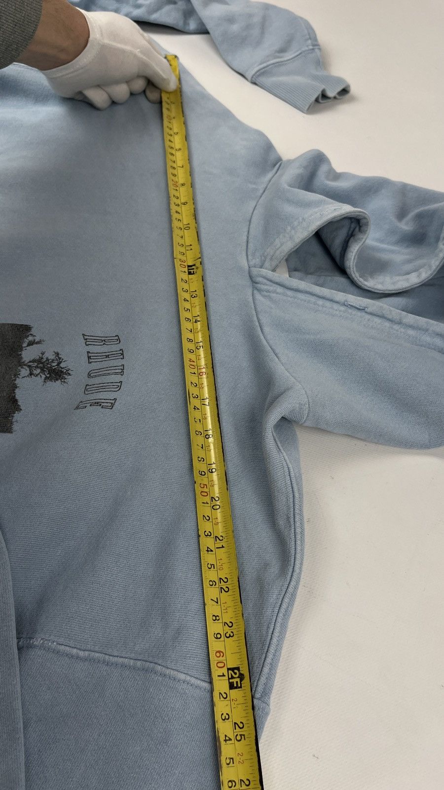 Rhude Rhude Oversized Washed Blue Hoodie Size US S / EU 44-46 / 1 - 12 Thumbnail