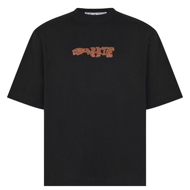 image of Off White O1G2R1Mq0424 T-Shirts In Black, Men's (Size Small)