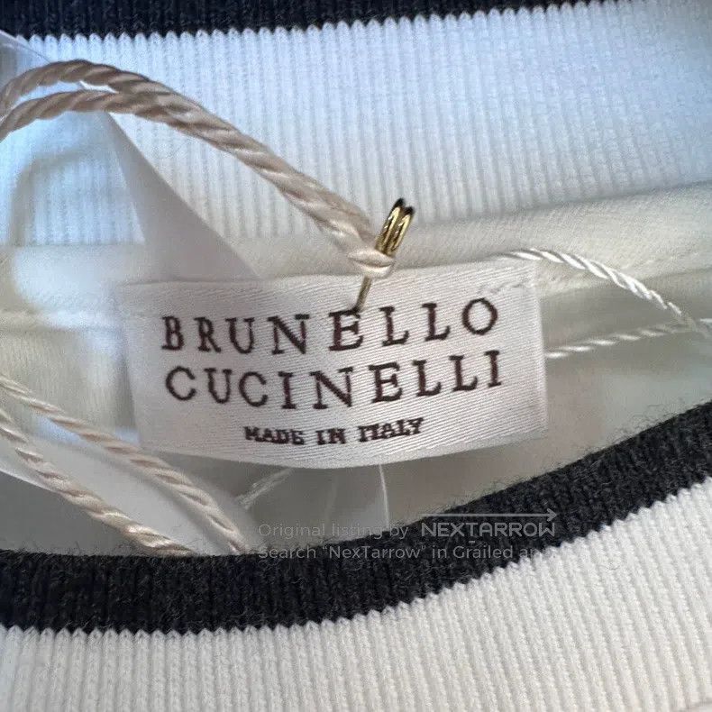 Brunello Cucinelli Brunello Cucinelli Color-blocked pocket T-shirt Size XS / US 0-2 / IT 36-38 - 4 Thumbnail