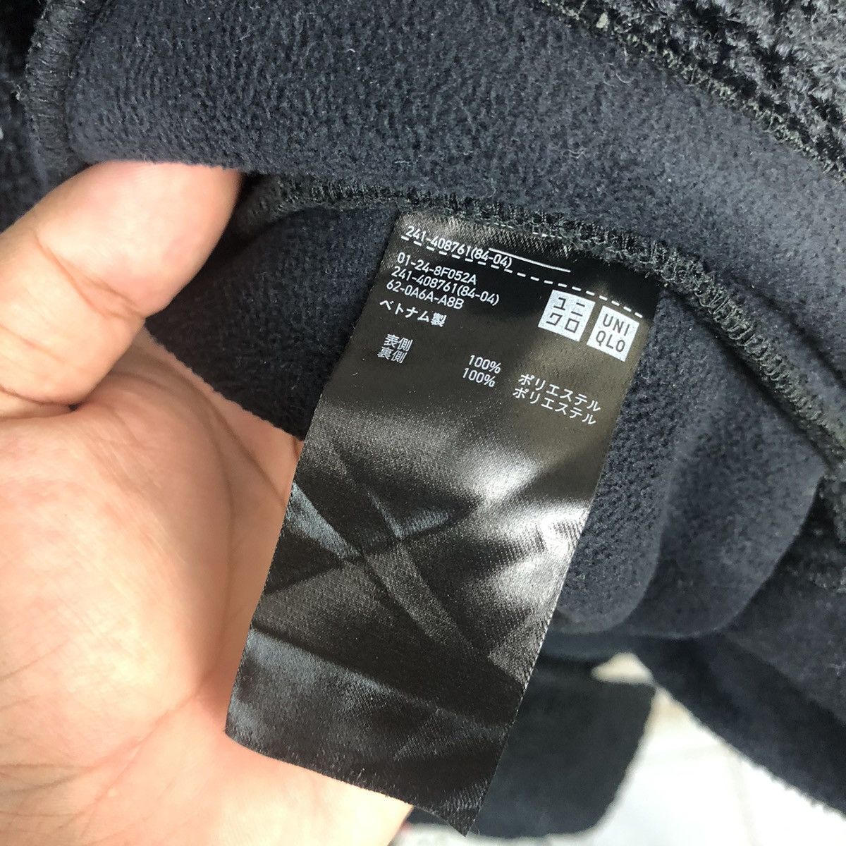 Homespun Knitwear Uniqlo Black Cardigan fleece Knitwear #A208 Size M / US 6-8 / IT 42-44 - 13 Thumbnail