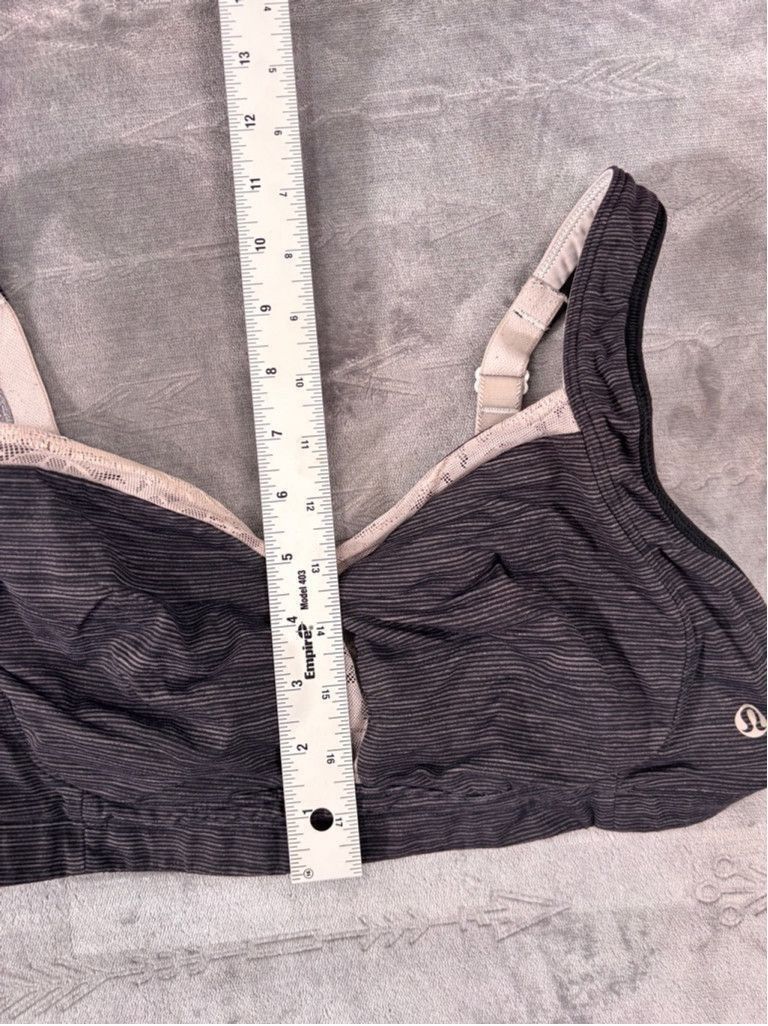 Lululemon Women's Lululemon Sports Bra, Size 10, Dark Gray Size ONE SIZE - 3 Thumbnail