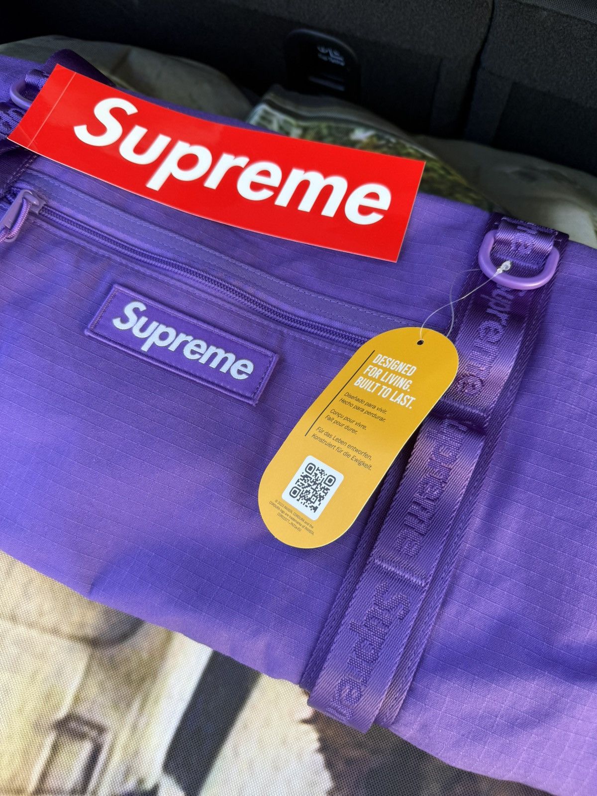 Supreme Supreme duffle bag purple SS26 Size ONE SIZE - 3 Thumbnail