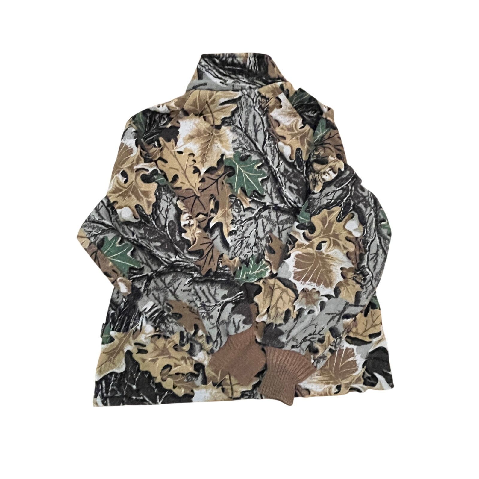 Vintage Walls Vintage Camo Leaf Pattern Fleece Jacket Made in USA XL Size US XL / EU 56 / 4 - 4 Thumbnail
