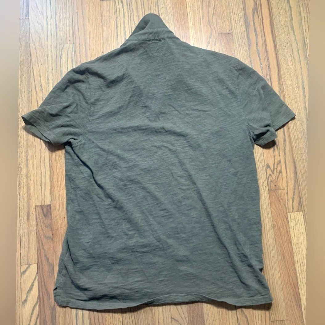 Vince Vince Polo Shirt Men M Medium Green Cotton Polo Shirt Size US M / EU 48-50 / 2 - 3 Thumbnail
