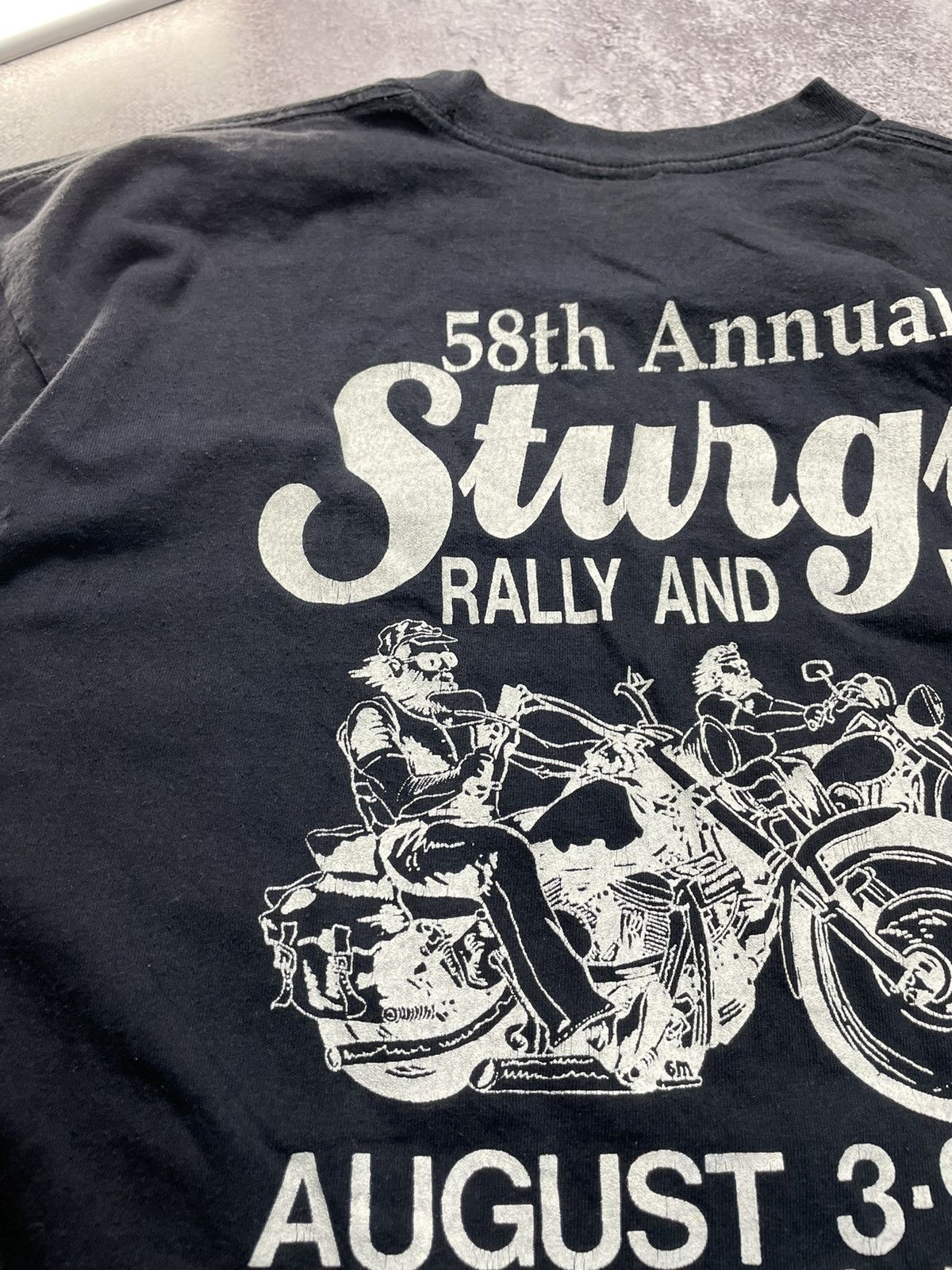 Harley Davidson VTG 1998 Harley Sturgis T-Shirt OG DBL Sided Size US XL / EU 56 / 4 - 8 Thumbnail