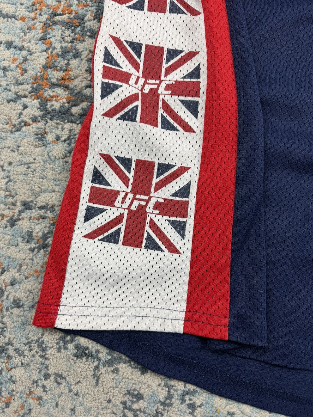 UFC × Vintage Vintage 90s UFC Mesh tank top sleeveless jersey UK flag Size US XXL / EU 58 / 5 - 8 Thumbnail