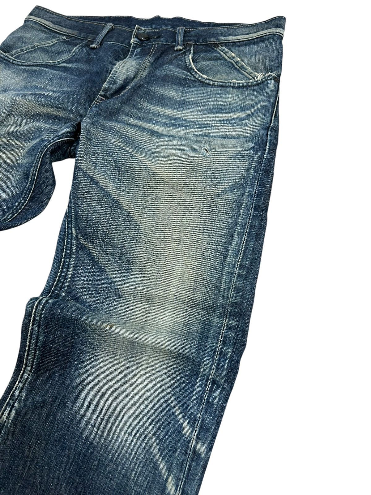 Tornado Mart Flare Lee Rider Jean Mud Washed Distressed Dystopian Design Size US 32 / EU 48 - 17 Thumbnail