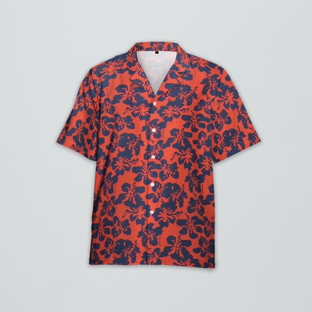 Other Red Hibiscus Floral Print Shirt, floral short-sleeved shirt Size US M / EU 48-50 / 2 - 1 Thumbnail