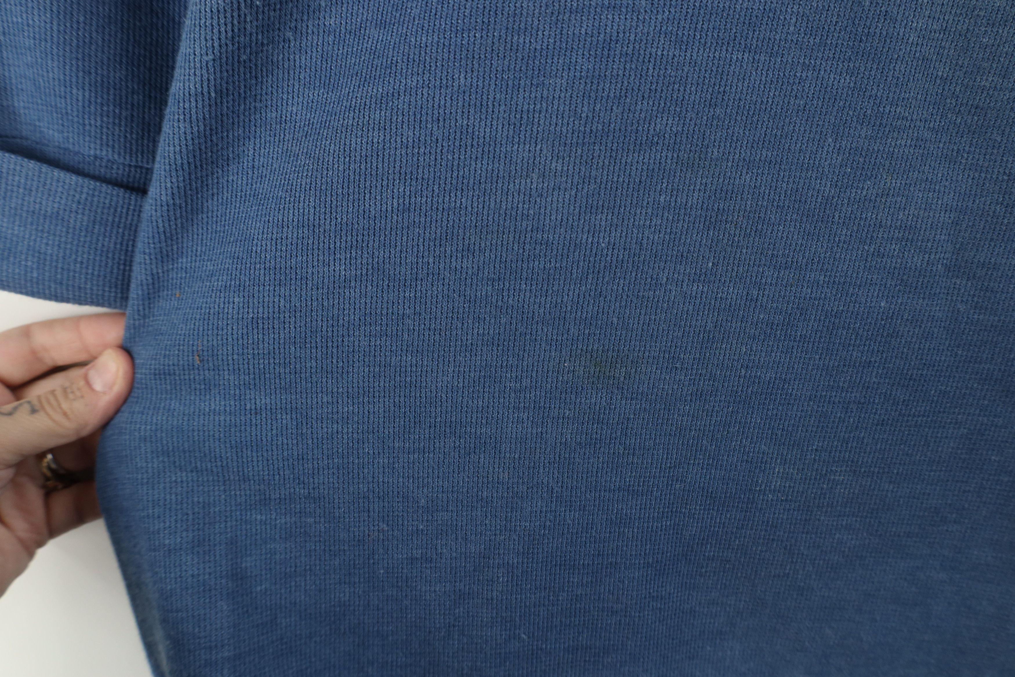 Express × Vintage Vintage 90s Express Baggy Thermal Ribbed Knit T-Shirt Blue Size L / US 10 / IT 46 - 6 Thumbnail