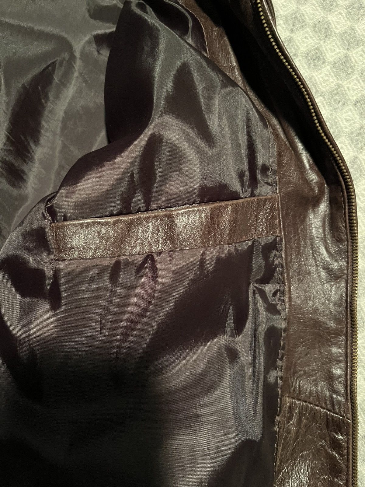 Vera Pelle Vera Pelle Brown Cow Leather Jacket Made in Italy Size US L / EU 52-54 / 3 - 5 Thumbnail
