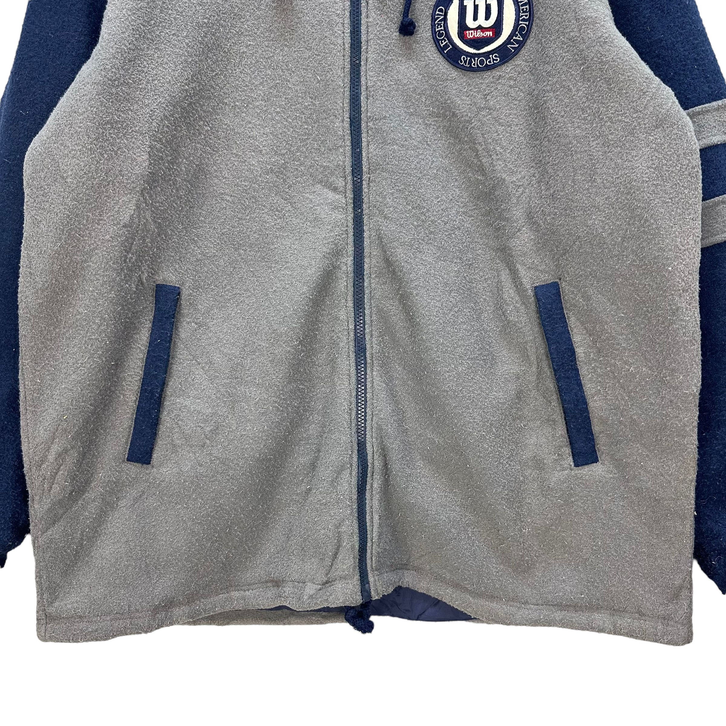 Wilson WILSON BACK BIG LOGO FLEECE HOODIE #8208-214 Size US L / EU 52-54 / 3 - 4 Thumbnail