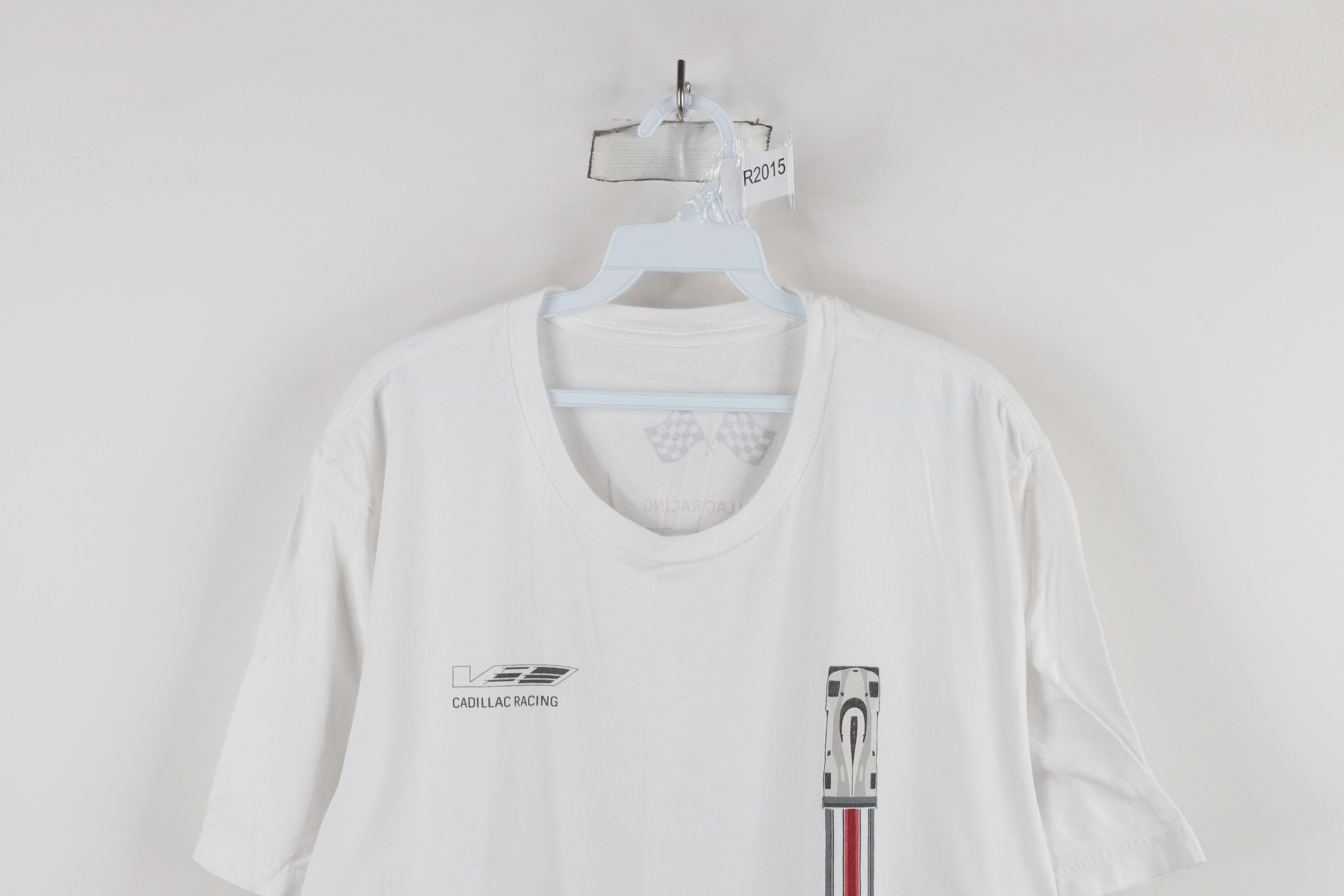 Vintage Y2K Cadillac Racing IMSA Short Sleeve T-Shirt White Cotton Size US XXL / EU 58 / 5 - 2 Thumbnail